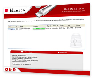 Blancco Flash Screen